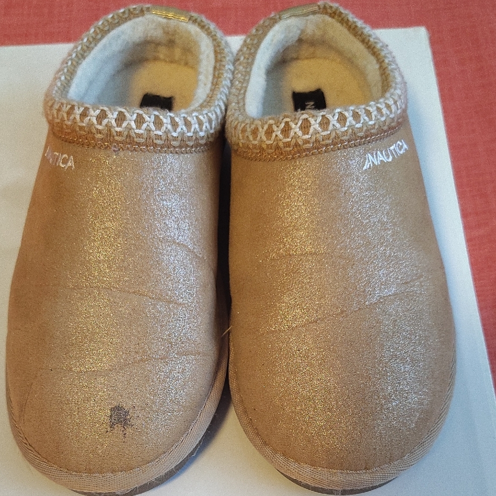 Nautica Metallic Gold Women's Slippers